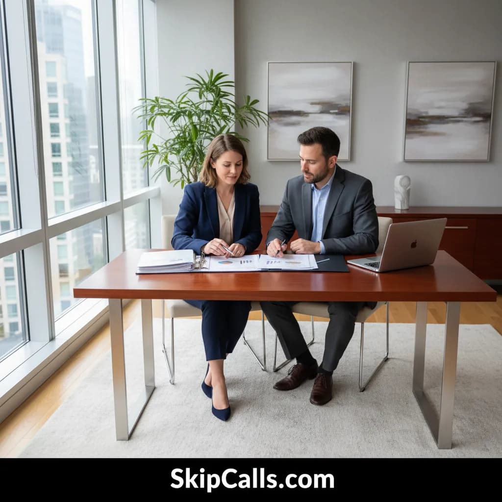 Financial Advisor at work