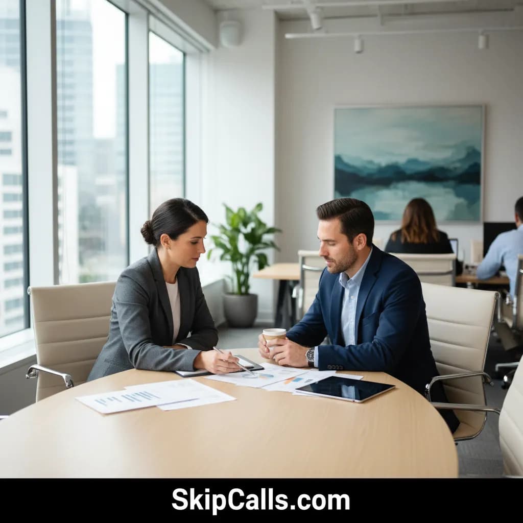 Financial Advisor at work