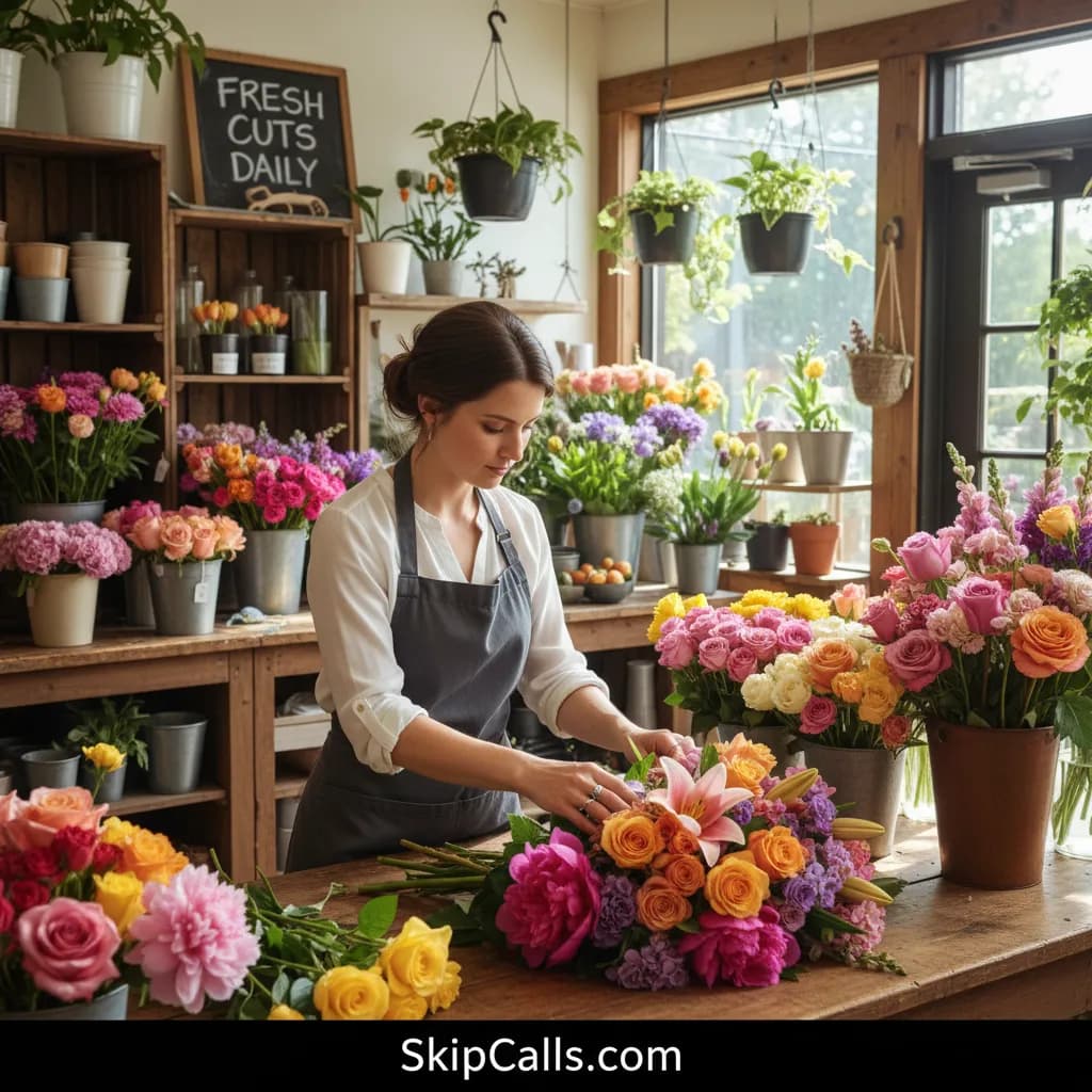 Florist at work