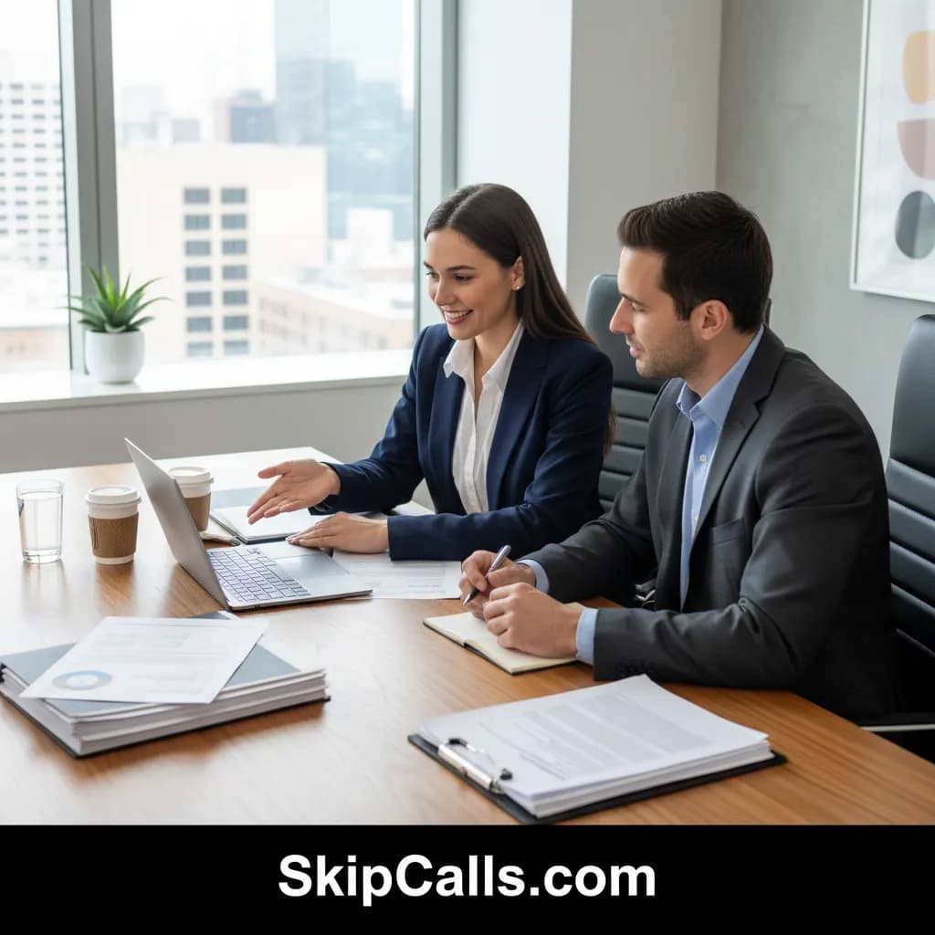 Insurance Agent at work