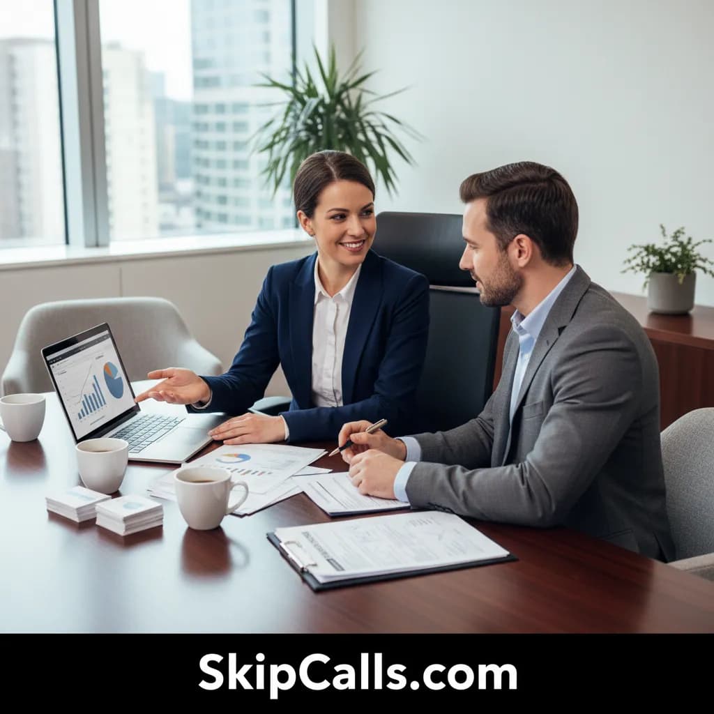 Insurance Agent at work