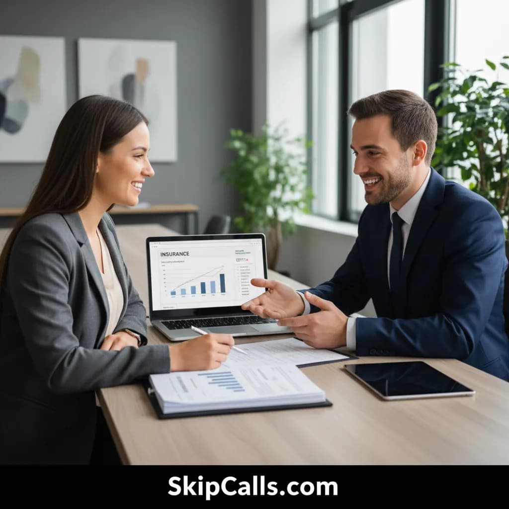 Insurance Agent at work