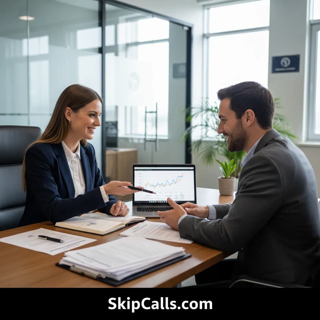 Insurance Agent at work