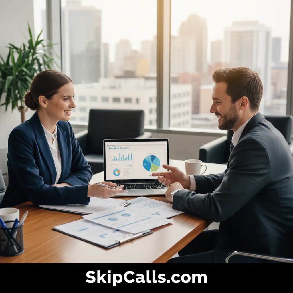 Insurance Agent at work