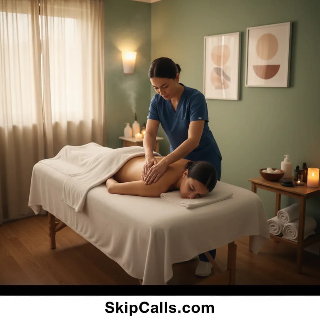 Massage Therapist at work