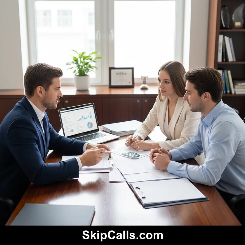 Mortgage Broker at work