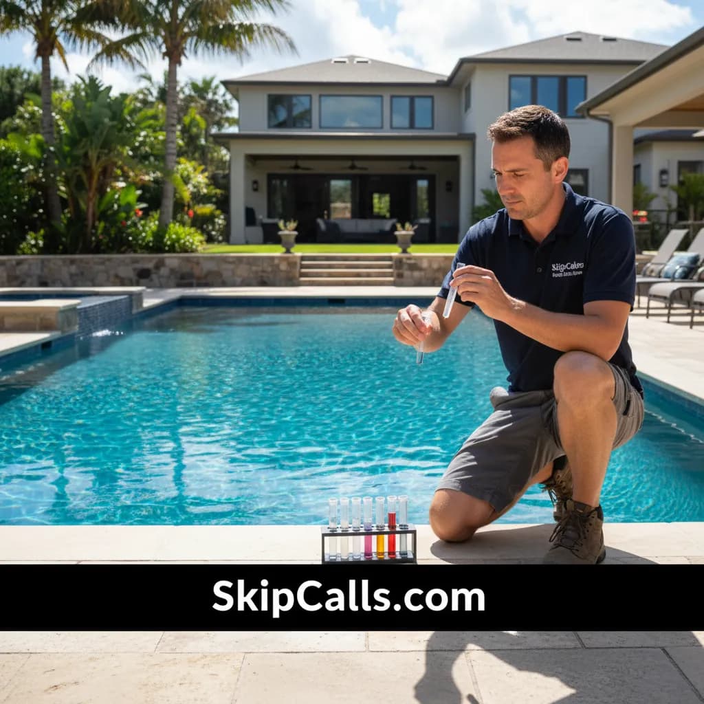 Pool Service at work