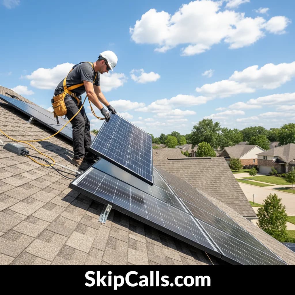 Solar Installer at work