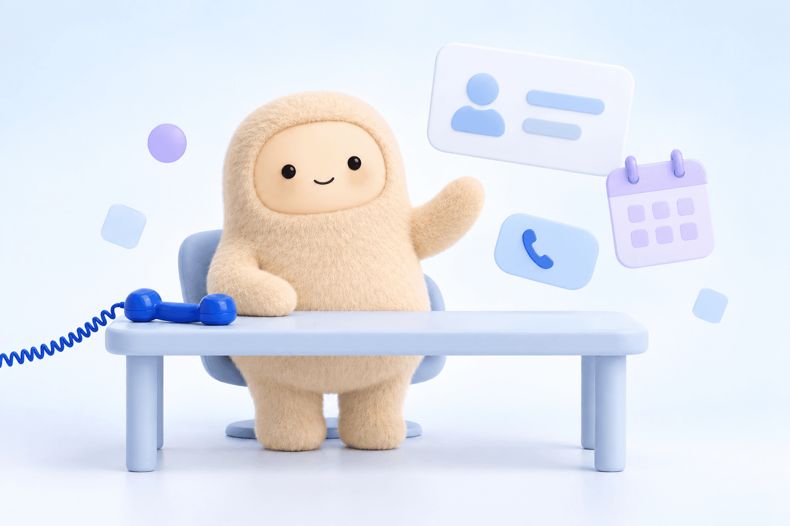 Muse guiding phone receptionist setup