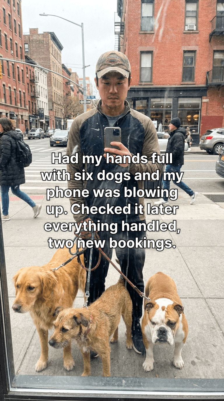 Business growing with AI receptionist