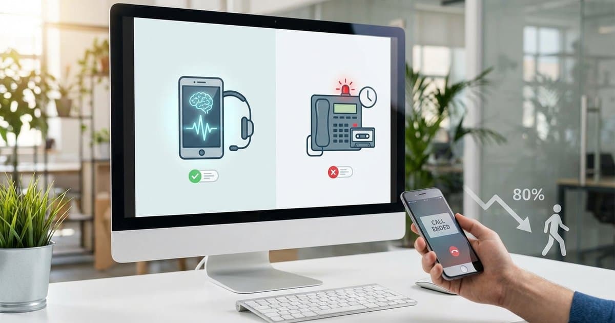 AI Phone Answering vs. Voicemail: Why 80% of Callers Hang Up (And What To Do Instead)