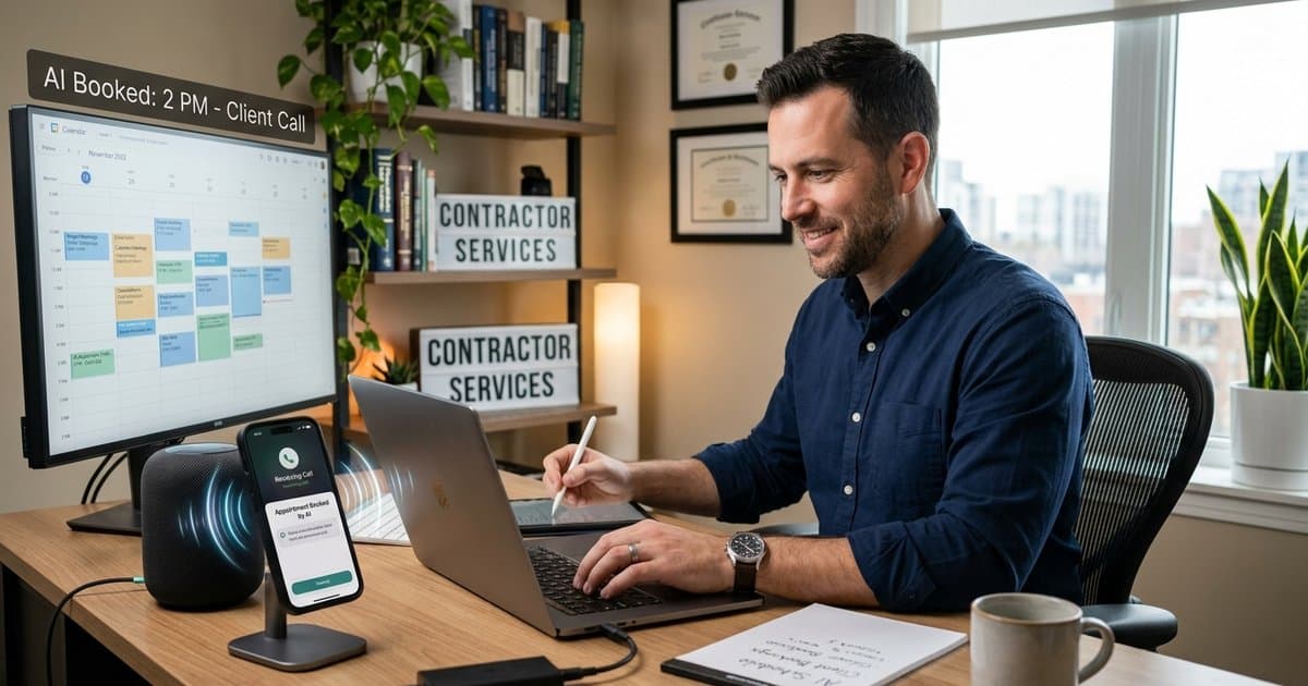 AI Receptionist for Appointment Scheduling: The Solo Contractor's Secret Weapon