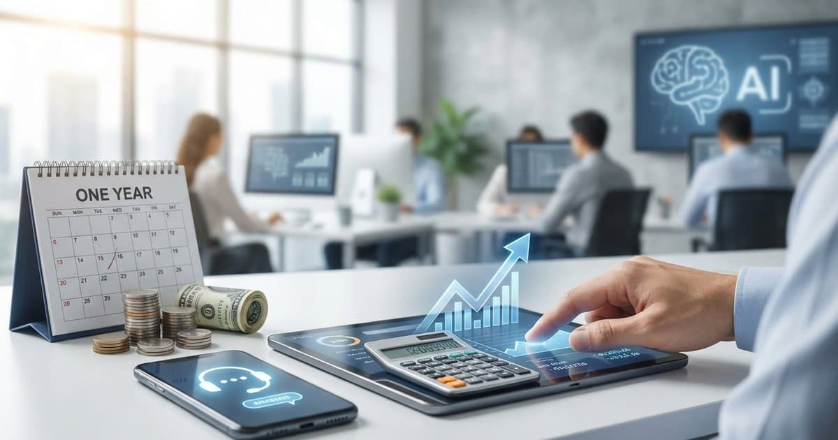 AI Receptionist ROI Calculator: How One Answered Call Pays for an Entire Year of Service (Real Math Inside)