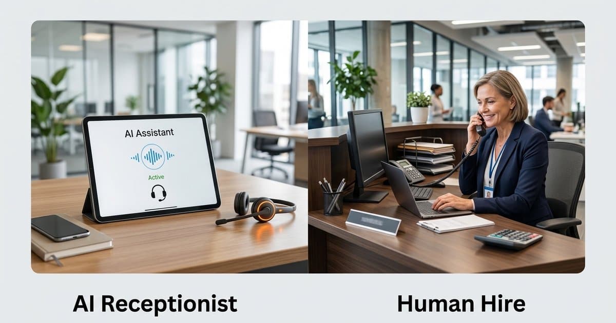 Why a $199/Year AI Receptionist Beats a $45,000 Human Hire: The Brutal Math for Contractors