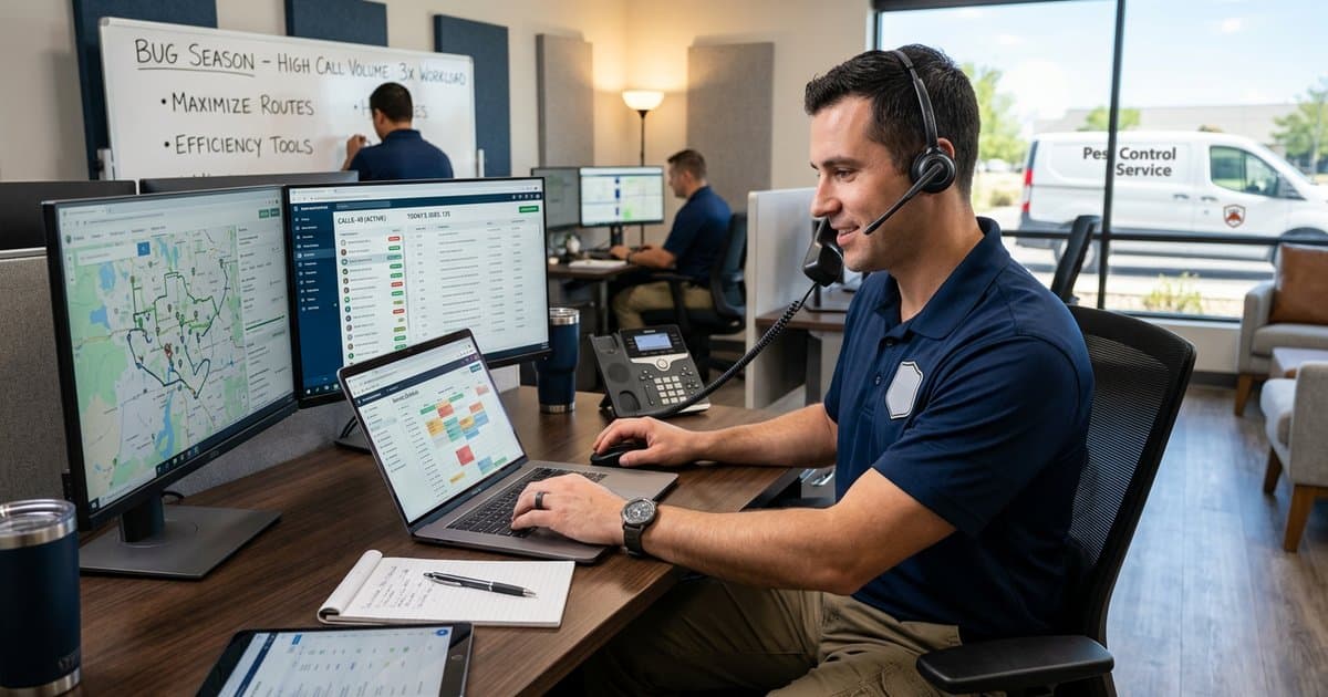 The "Bug Season" Burnout: How Pest Control Pros Can Handle 3x Call Volume Without Hiring Staff