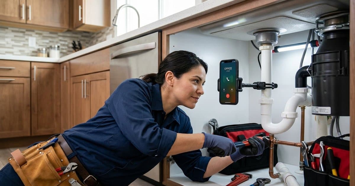 How to Answer the Phone When You're Under a Sink (Without Hiring Staff)