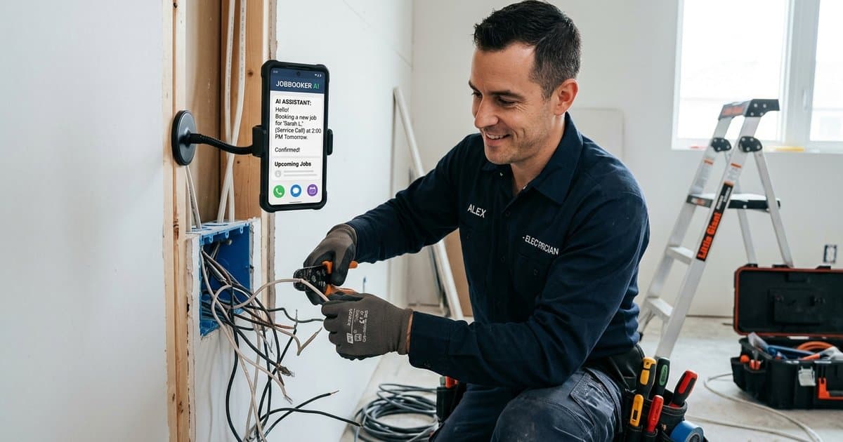 The Solo Electrician's Guide to AI Phone Answering: Booking Jobs While Your Hands Are Full