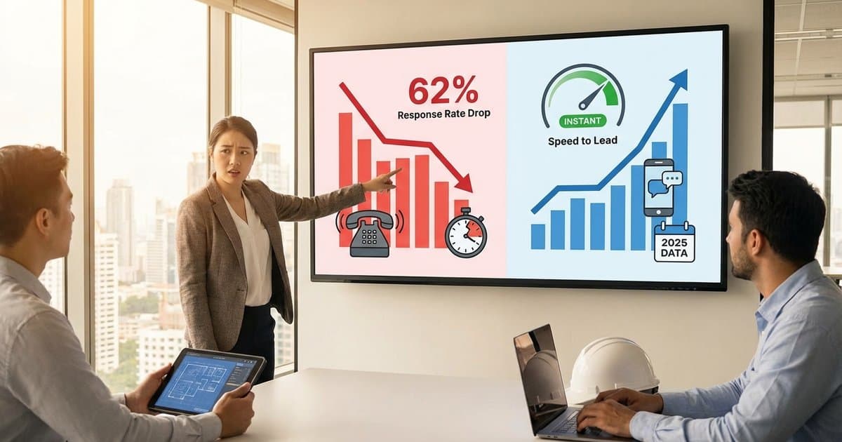 The 62% Problem: Why Contractors Are Losing the 'Speed to Lead' War (2025 Data)