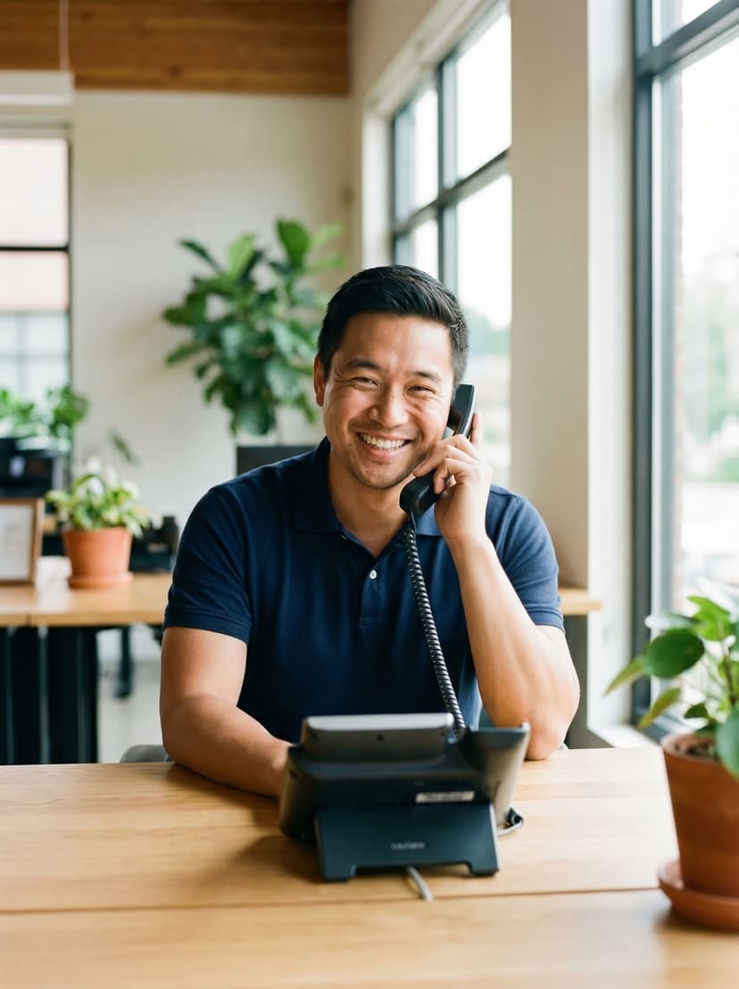 AI virtual receptionist answering calls for businesses in Albany