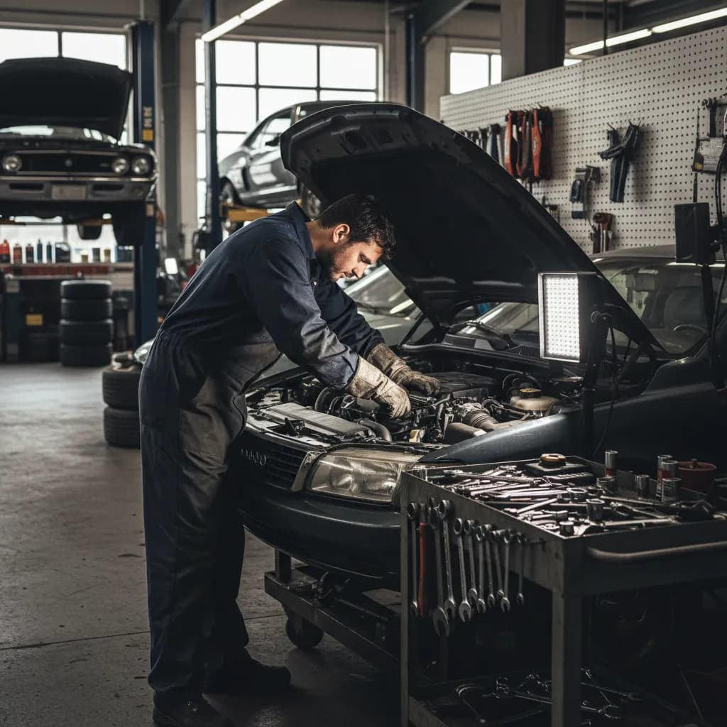 Auto Repair Shop using AI receptionist for business calls