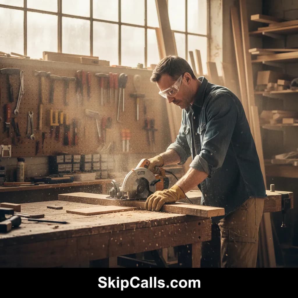Carpenter at work