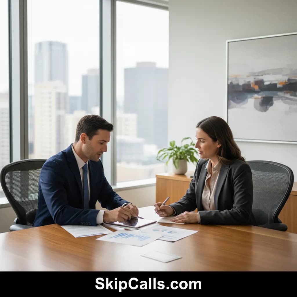 Financial Advisor at work