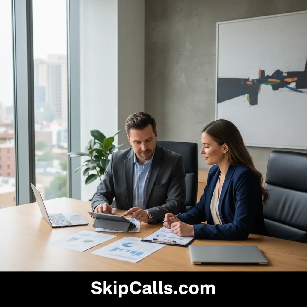 Financial Advisor at work