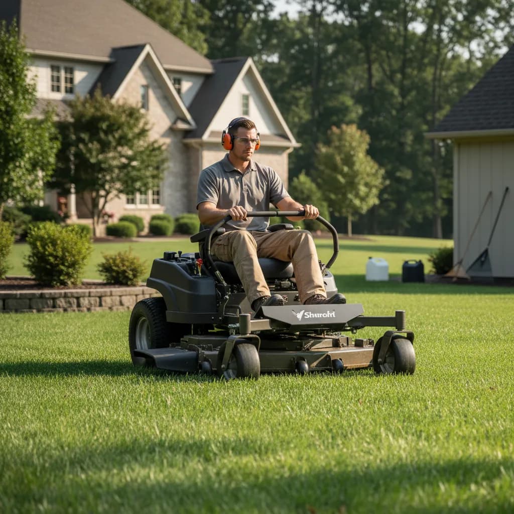 Lawn Care Professional at work