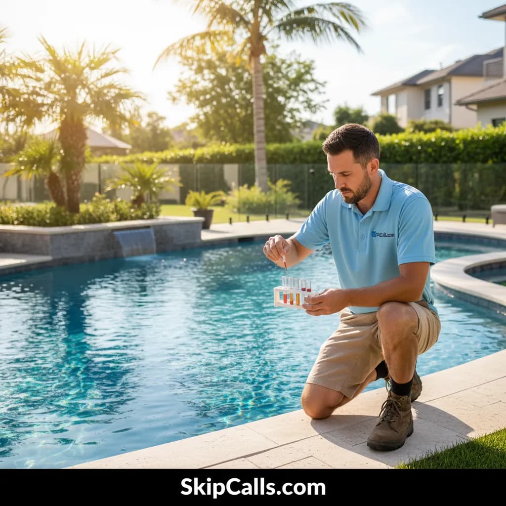 Pool Service at work