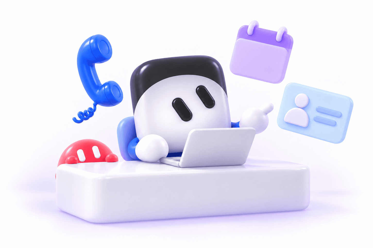 Grok Bot guiding phone receptionist setup