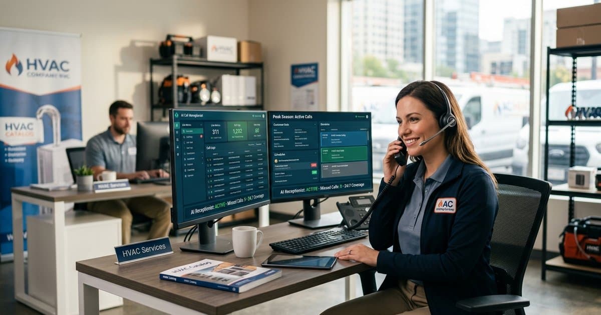 AI Receptionist for HVAC: Stop Losing $45,000 to Missed Calls During Peak Season