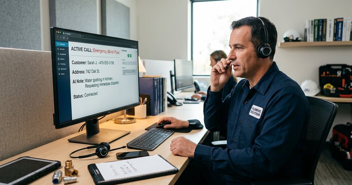 AI Receptionist for Plumbers: How to Stop Losing $500 Emergency Calls
