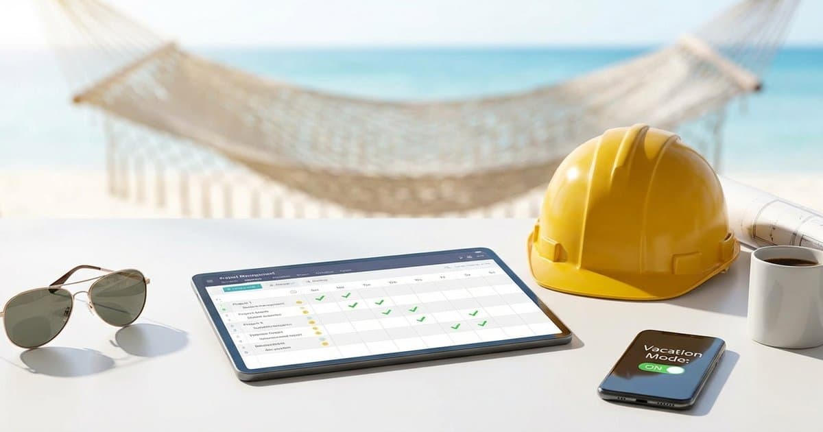 The Contractor’s Guide to Taking a Real Vacation (Without Losing Jobs)