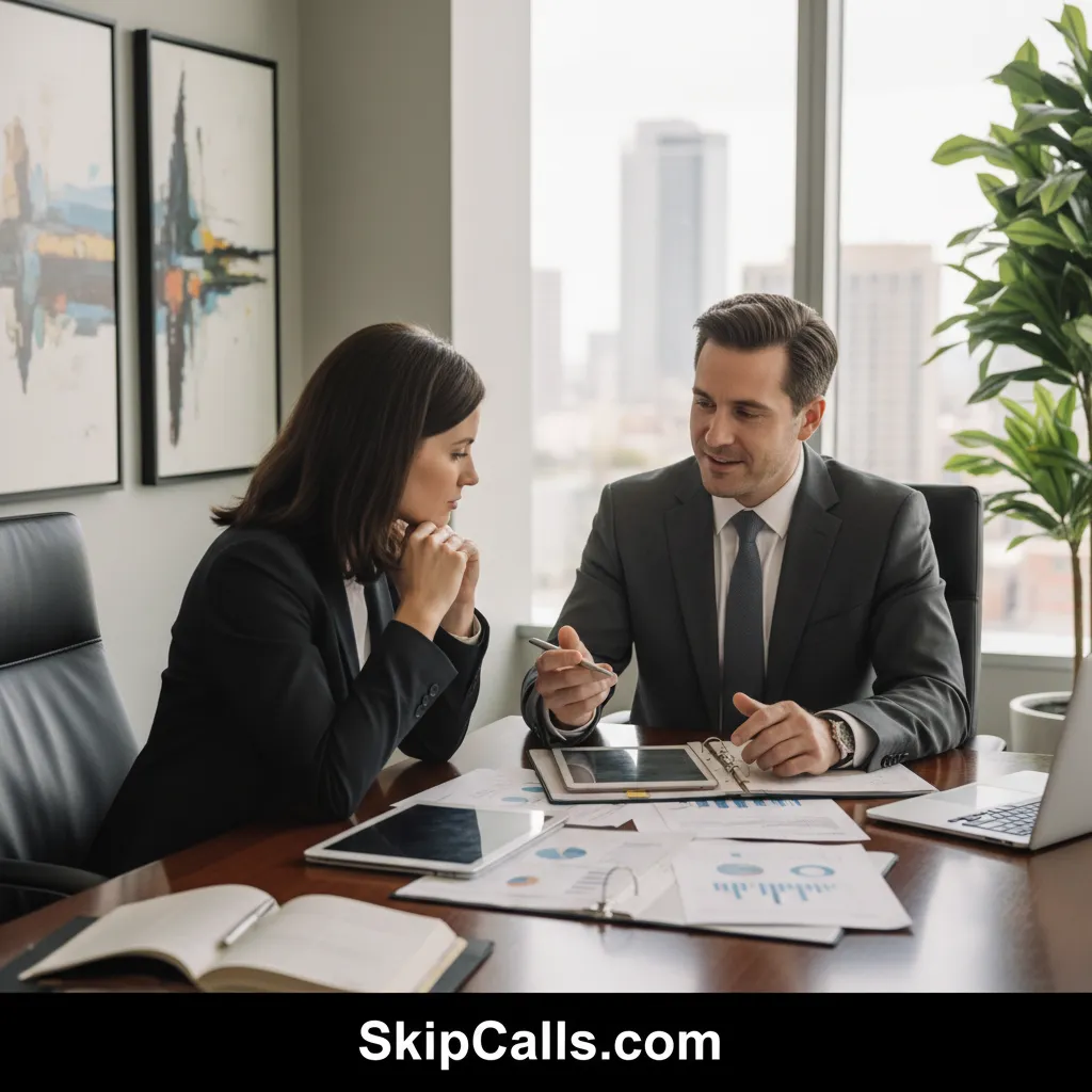 Financial Advisor at work